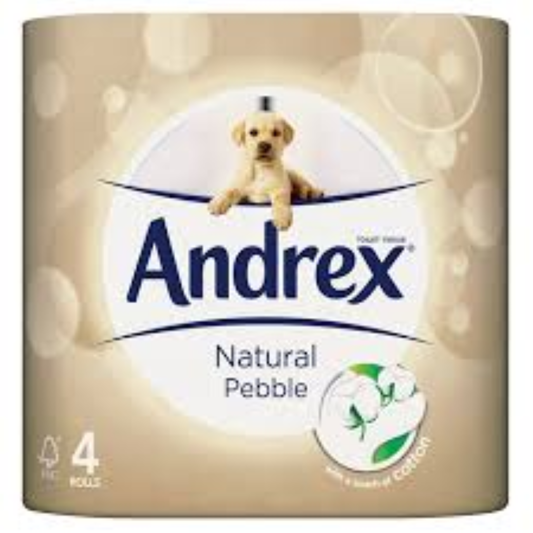 ANDREX TOILET TISSUE N/PEBBLE 4S